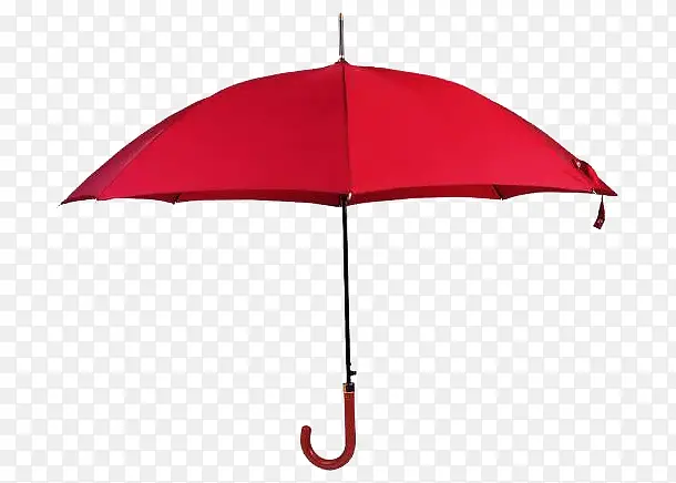 红色装饰雨伞