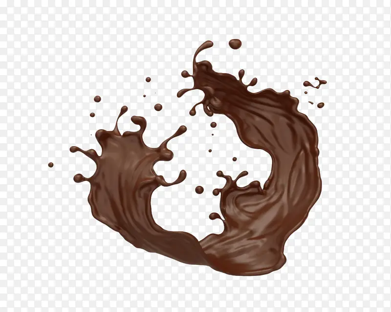 巧克力液态流动素材