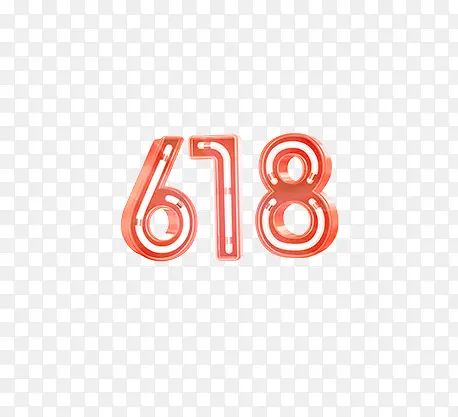 618立体字logo