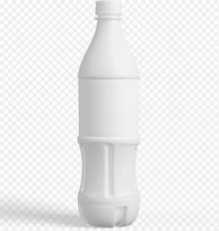 纯空白白色塑料瓶子