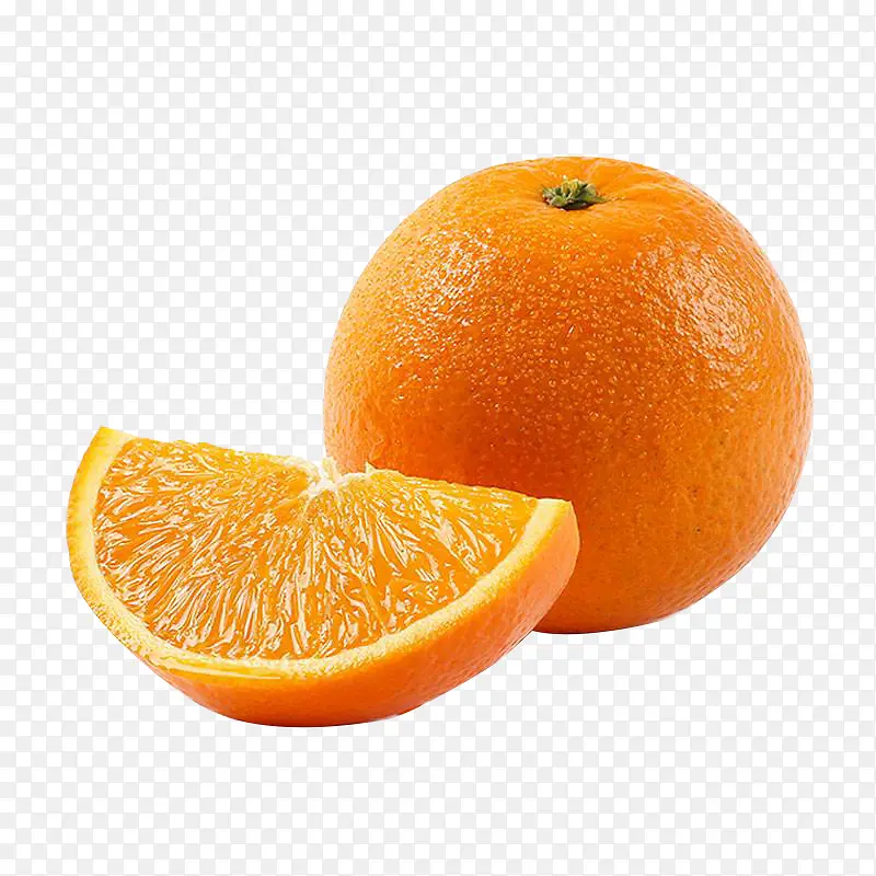 新鲜橙子解剖