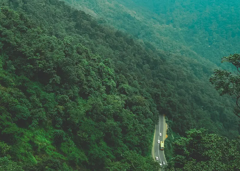 大气的山林风景