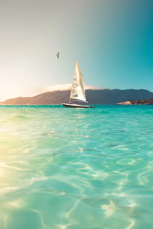 唯美的海面背景