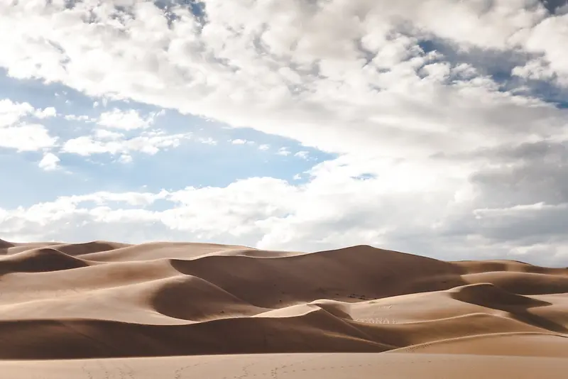戈壁荒漠沙丘摄影素材