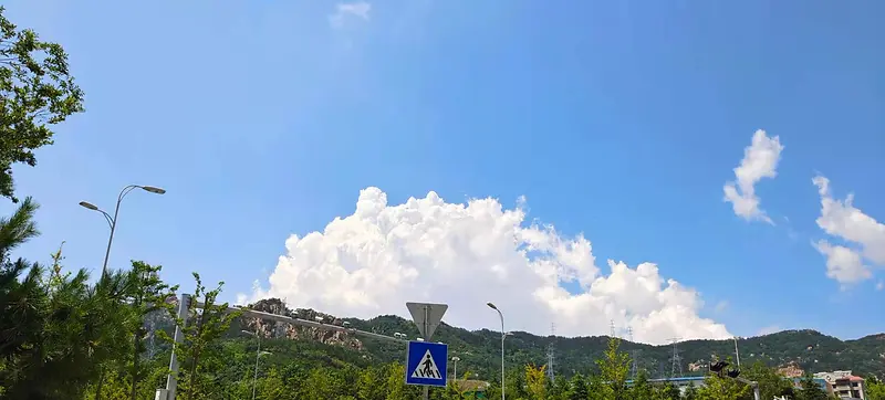 风景 摄影 云 路牌