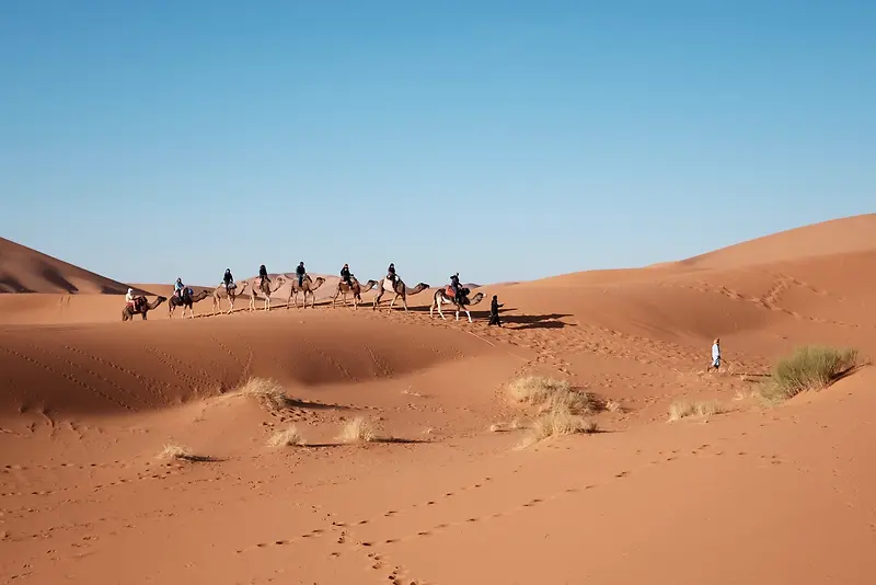 戈壁沙漠风景摄影素材