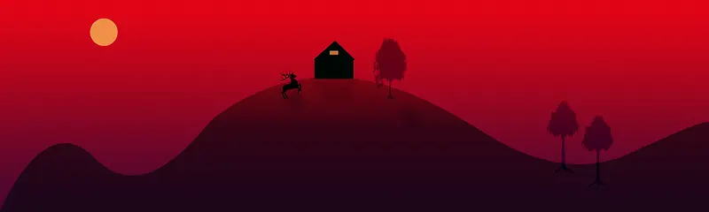 黄昏夕阳下的美好