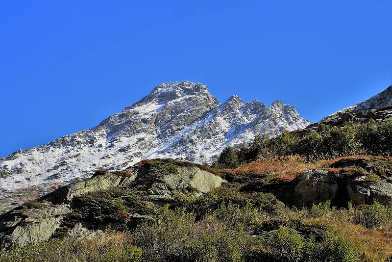 山，山峰，阿尔卑斯山，高，景观