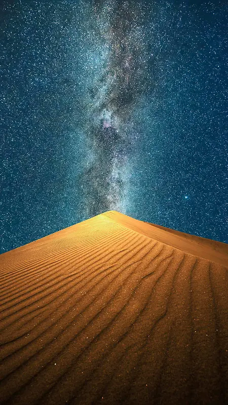 沙漠上的星空