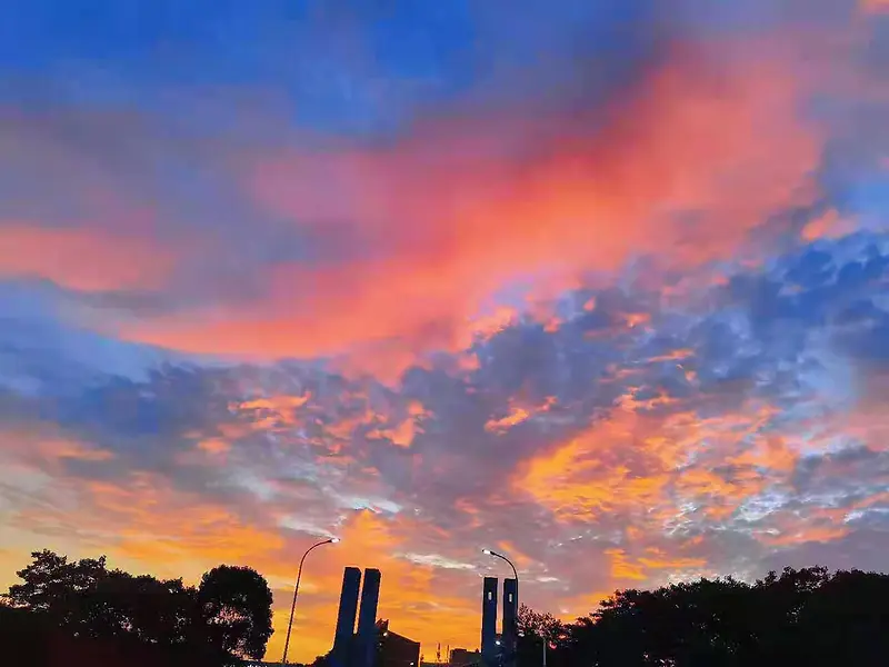夕阳天空傍晚背景图片素材下载_图片编号ybvgbejx-免抠素材网