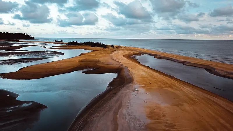 海边沙滩背景