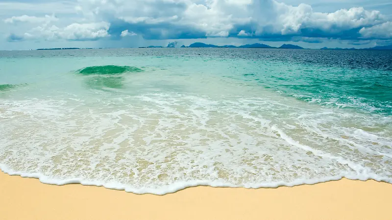 大海，天空，海浪，波浪