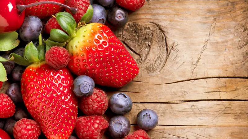 草莓，水果，葡萄，提子