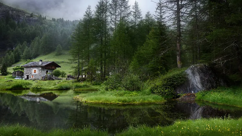 深山老林小屋
