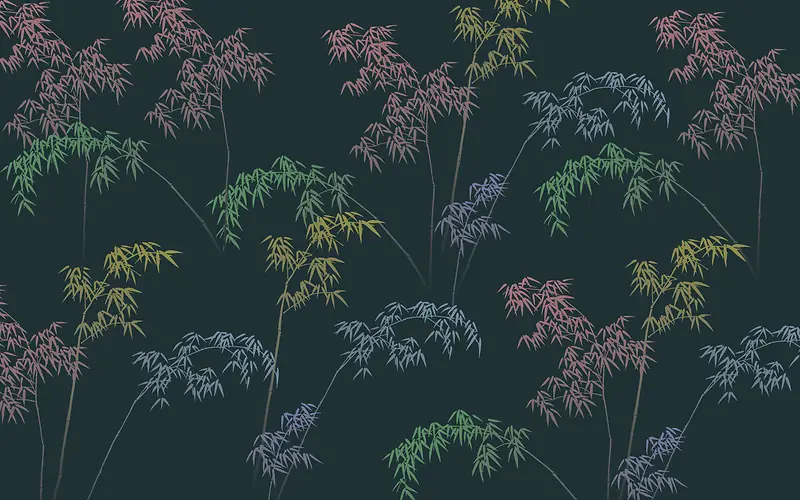 多彩竹子背景纹理图
