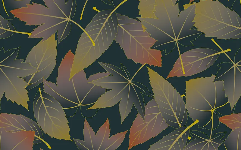 深色树叶背景图