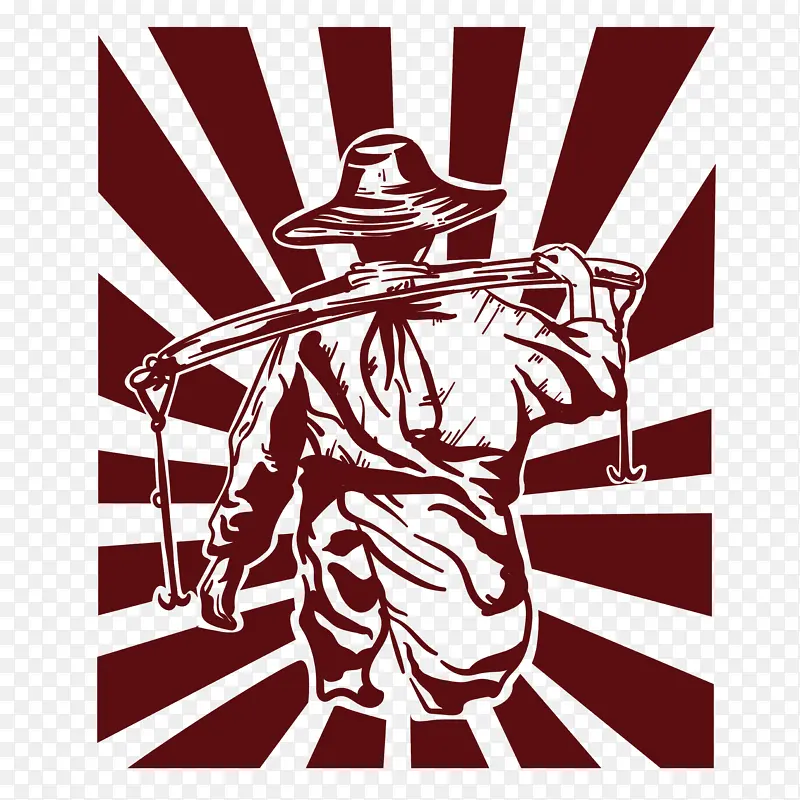 劳动节劳动人民免扣元素