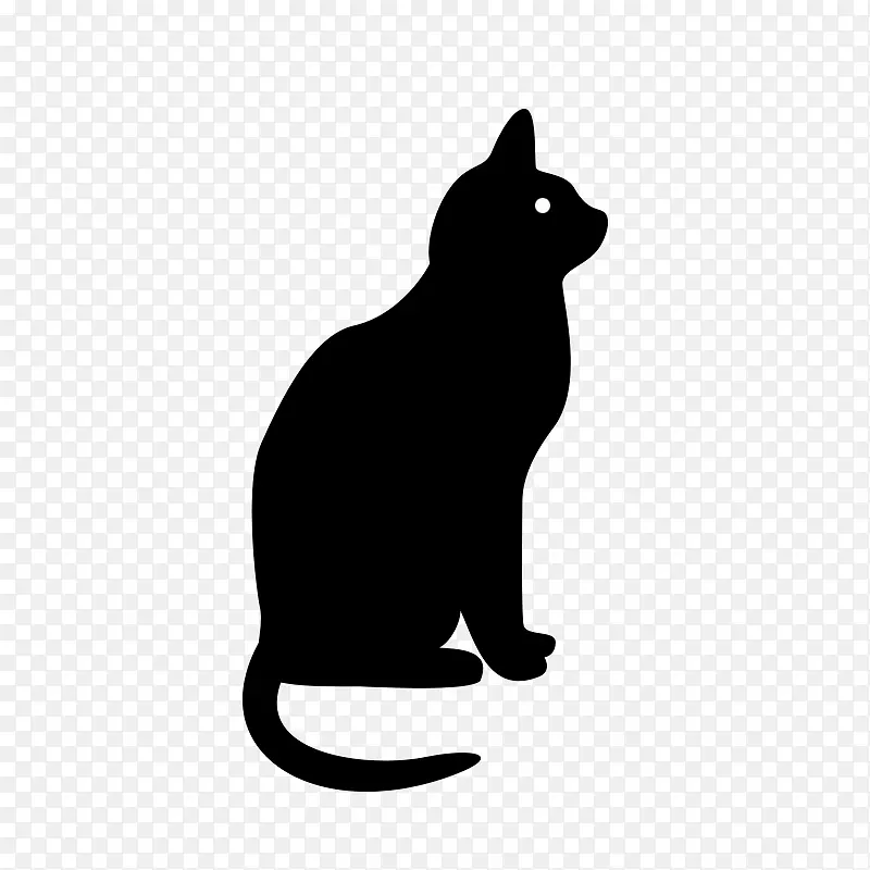 黑色猫 猫图标 黑色猫图标 动物图标