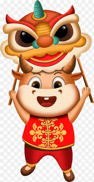 牛年新年素材