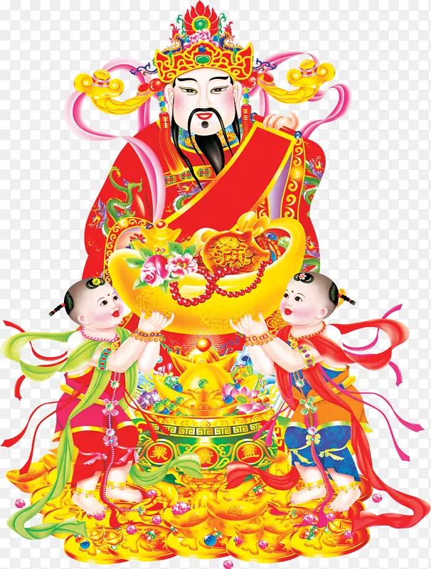 财神到造型人物春节