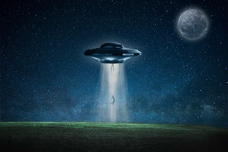 外星人绑架飞船科幻UFO飞碟