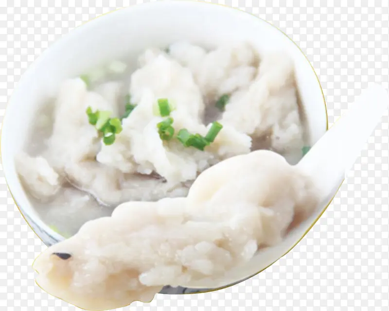 带葱花鳗鱼鱼滑汤