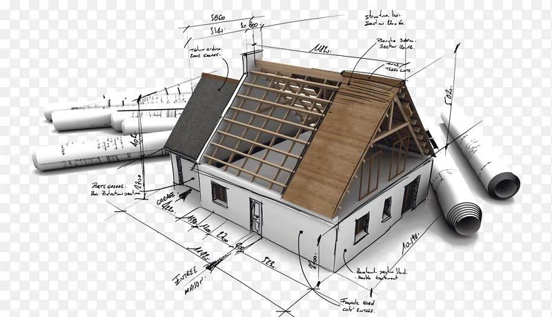 手绘和建筑设计模型