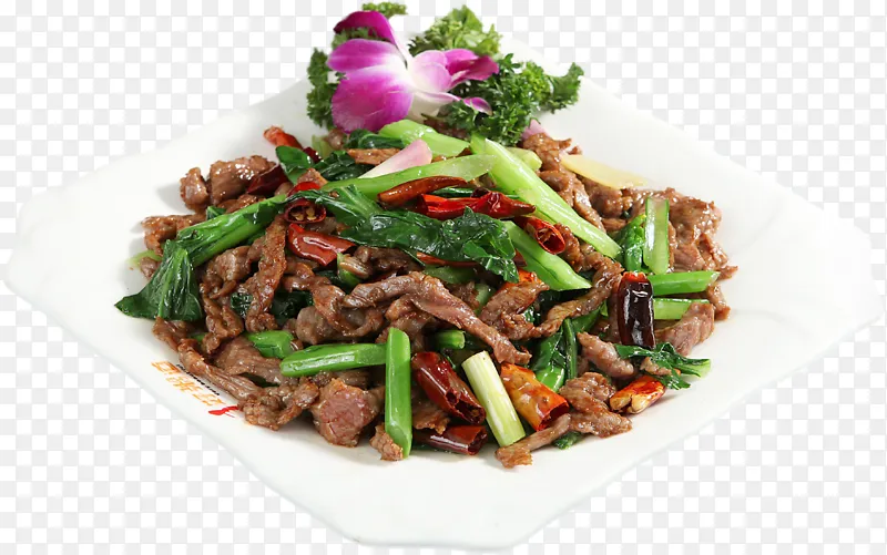 一份青菜牛肉