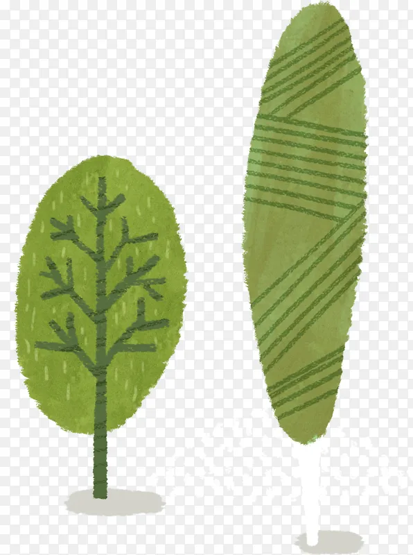 手绘小清新植物