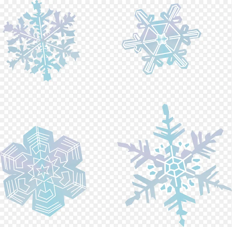 冬天 霜降 雪花