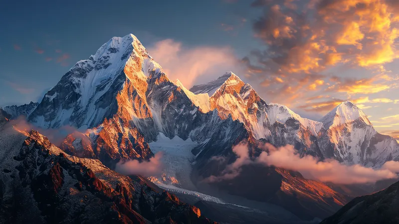 唯美天空云海雪山