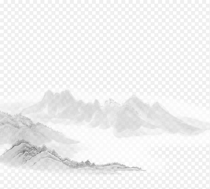 水墨古风山水画8