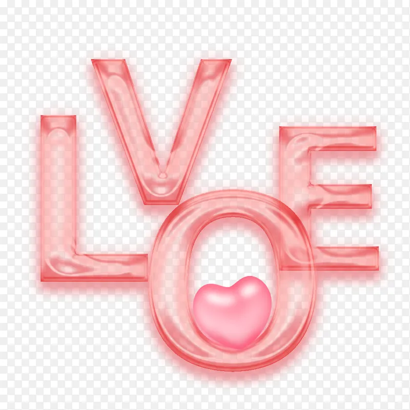 520浪漫唯美love创意组合果冻字样