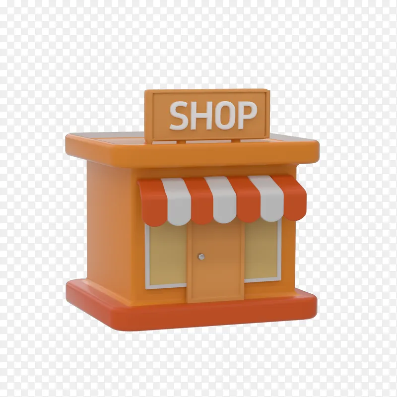 3d立体商店购物电商促销双十一618