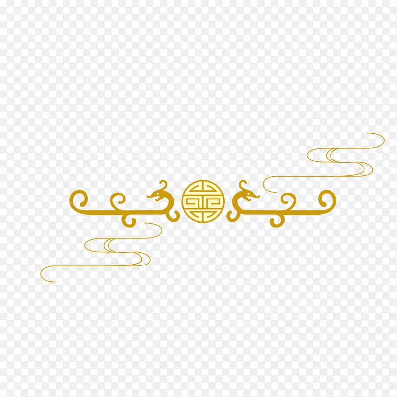祥云 金色 国潮 金色祥云
