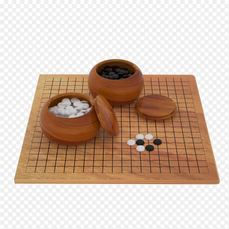 3D中国风传统文化围棋五子棋棋盘