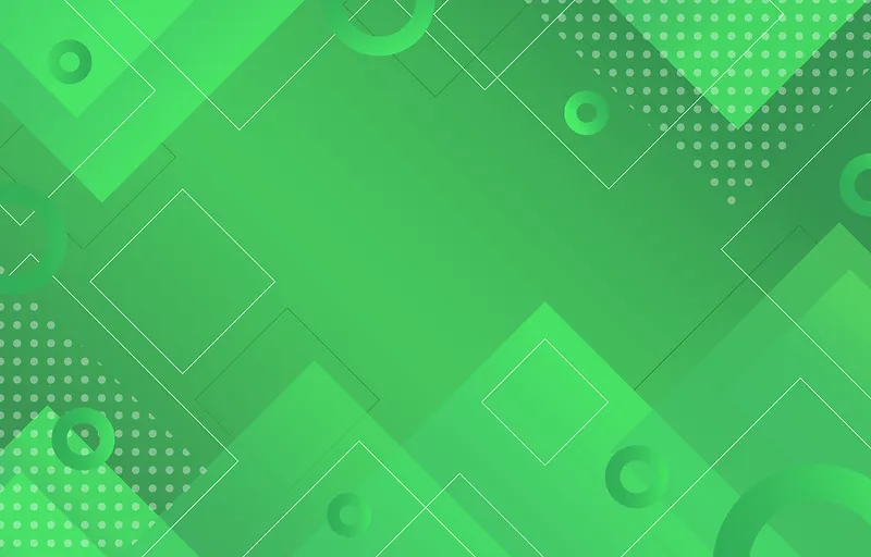 科技商务简约扁平绿色海报背景banner