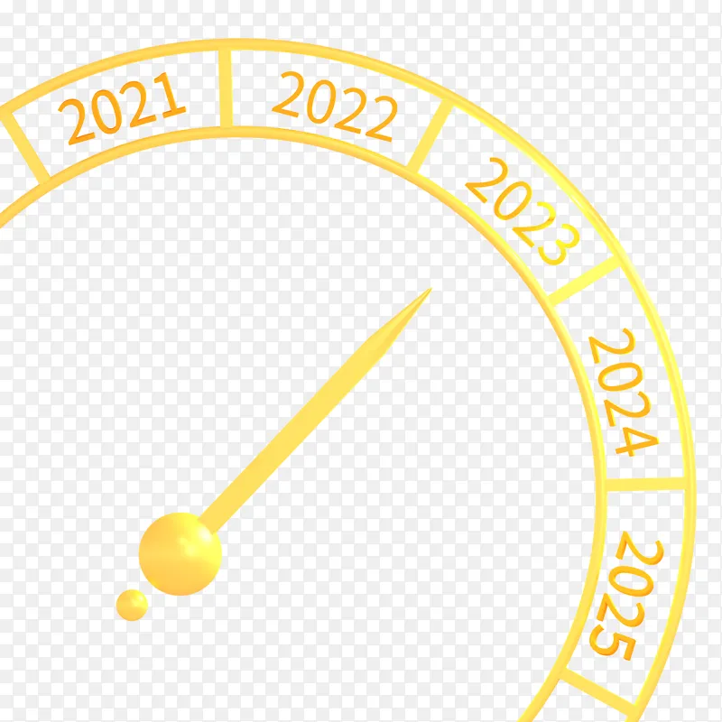 3D元旦2023年倒计时转盘年份