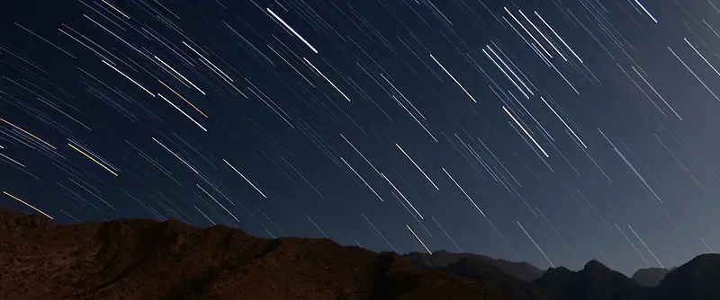 星空轨迹图图片