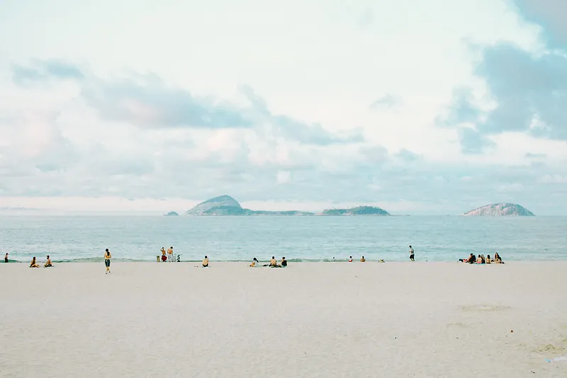 小清新夏天海边