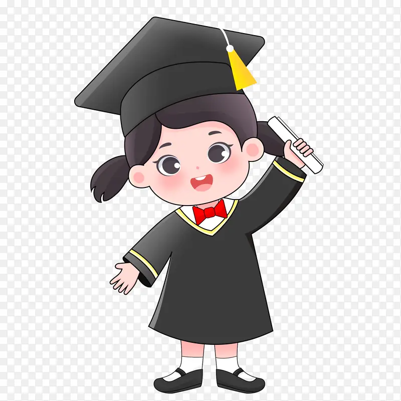 毕业季教育培训学习优秀的女孩