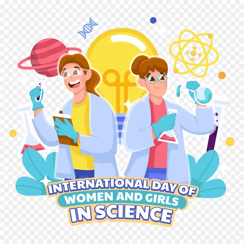 科学家科技卡通海报