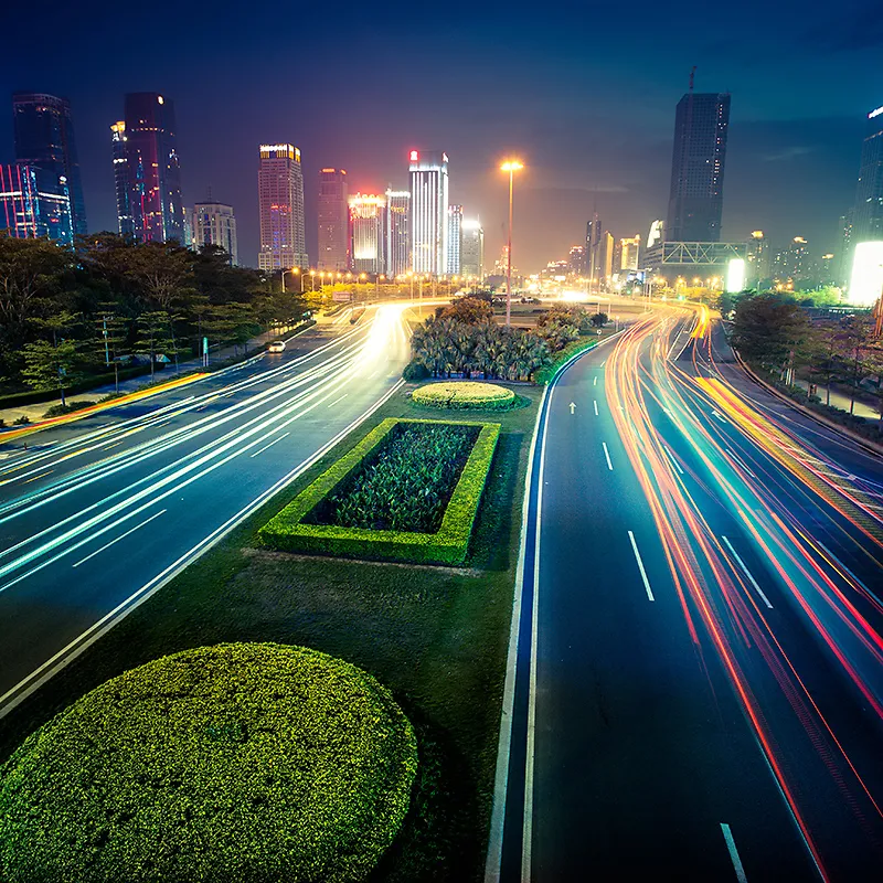 高清城市夜景背景