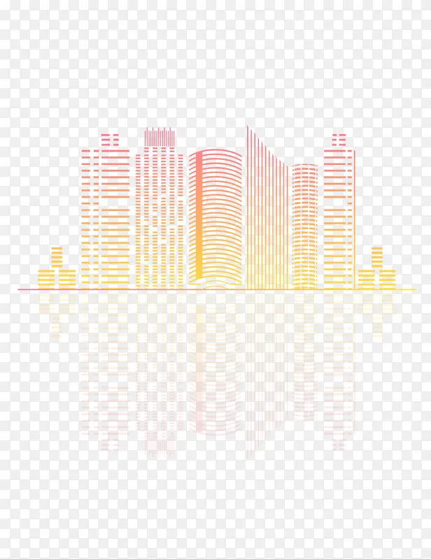 渐变城市剪影科技企业建筑高楼大厦装饰插画PNG图片素材下载_图片编号vqkmvovxzq-免抠素材网
