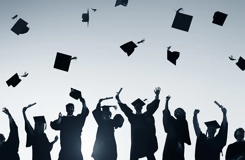 学生扔学士帽的背光照片背景图片素材下载_图片编号qwjzrrvo-免抠素材网