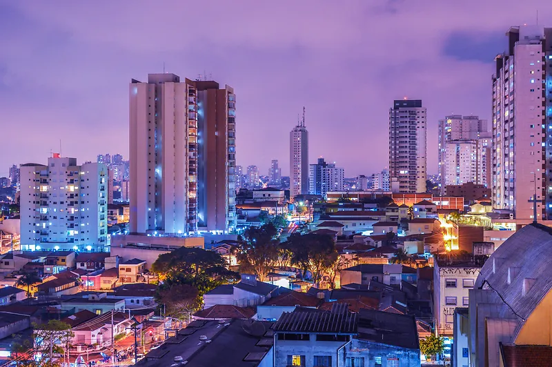 圣保罗城市夜景