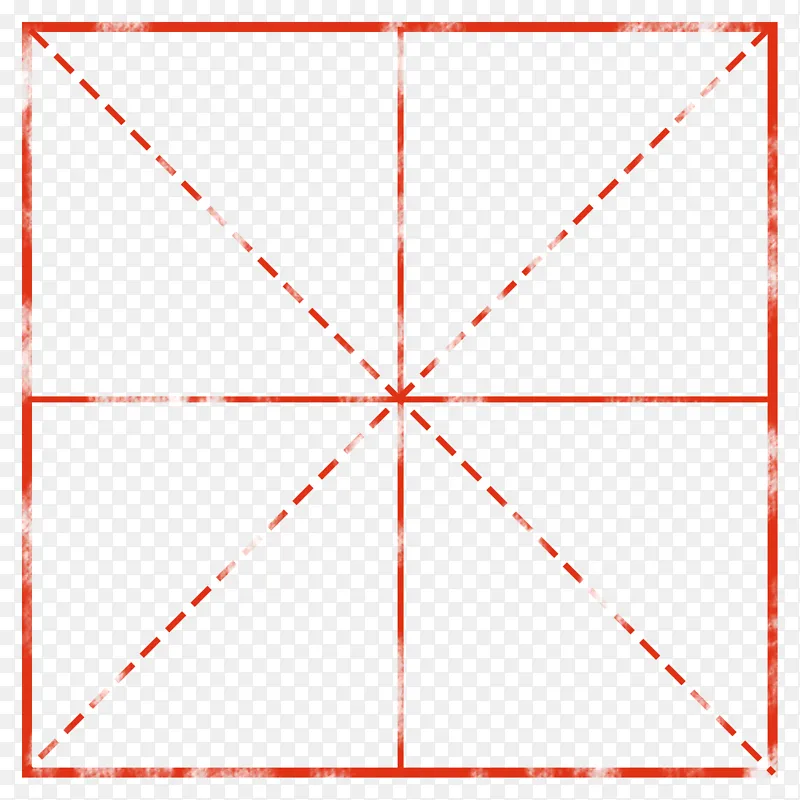 中国风复古红色田字格破