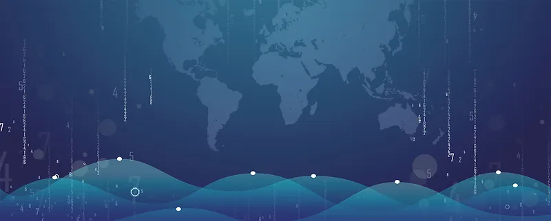 蓝色地球大气蓝图蓝色banner