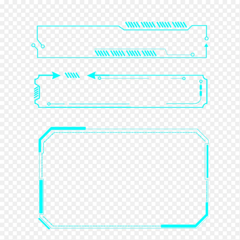 发光箭头边框科技感渐变高级感