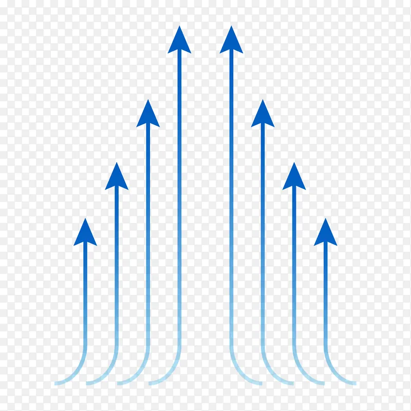 向上的气流箭头